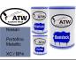 Preview: Nissan, Portofino Metallic, XC / BP4: 500ml Lackdose + 500ml Klarlack + 250ml Härter - Set, von ATW Autoteile West.